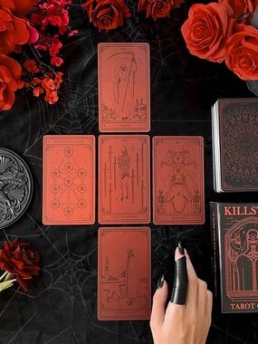 Killstar Red and Black Tarot Cards